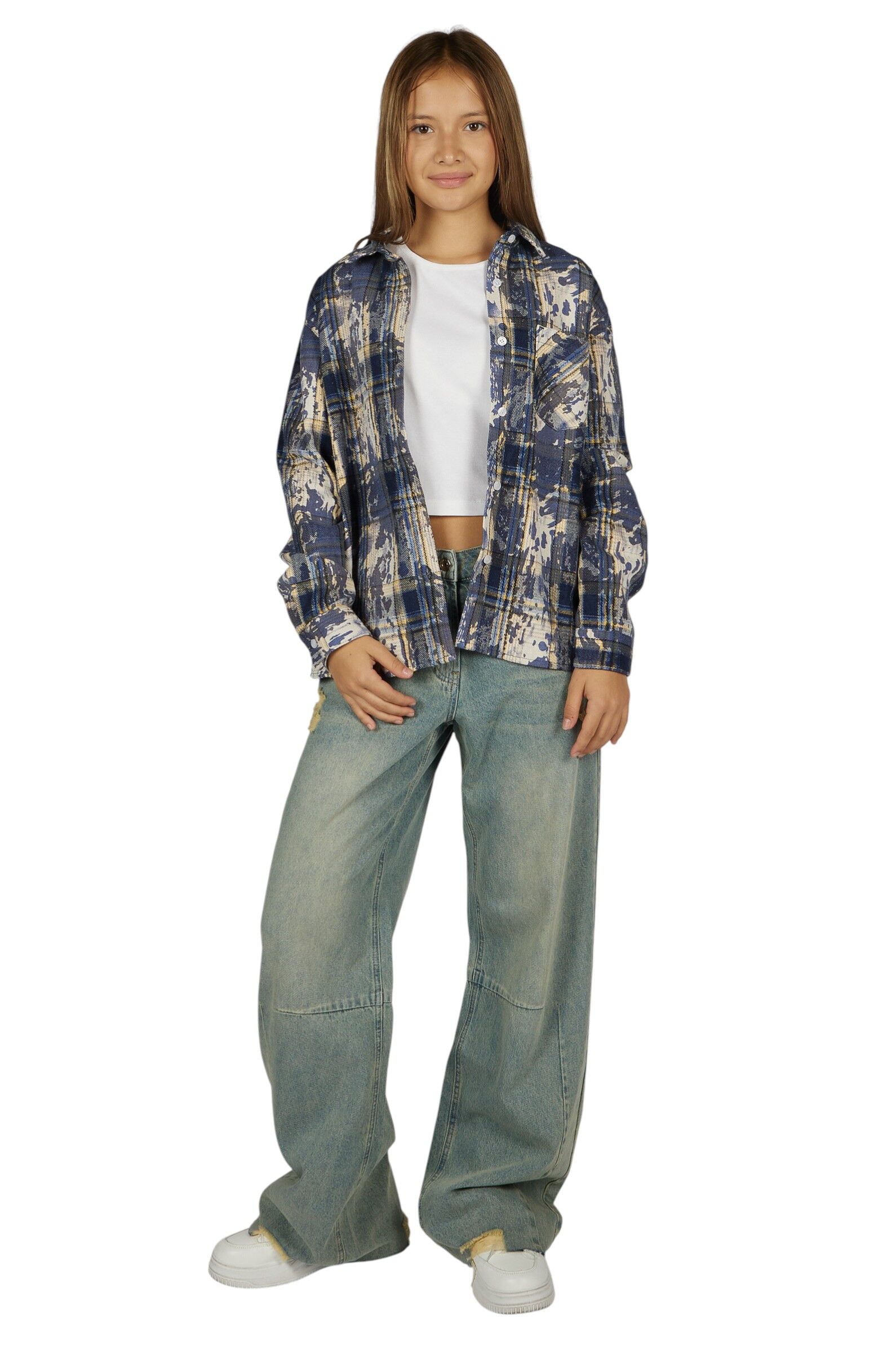 Джинсы АРТ.G-JN26025,син,хл