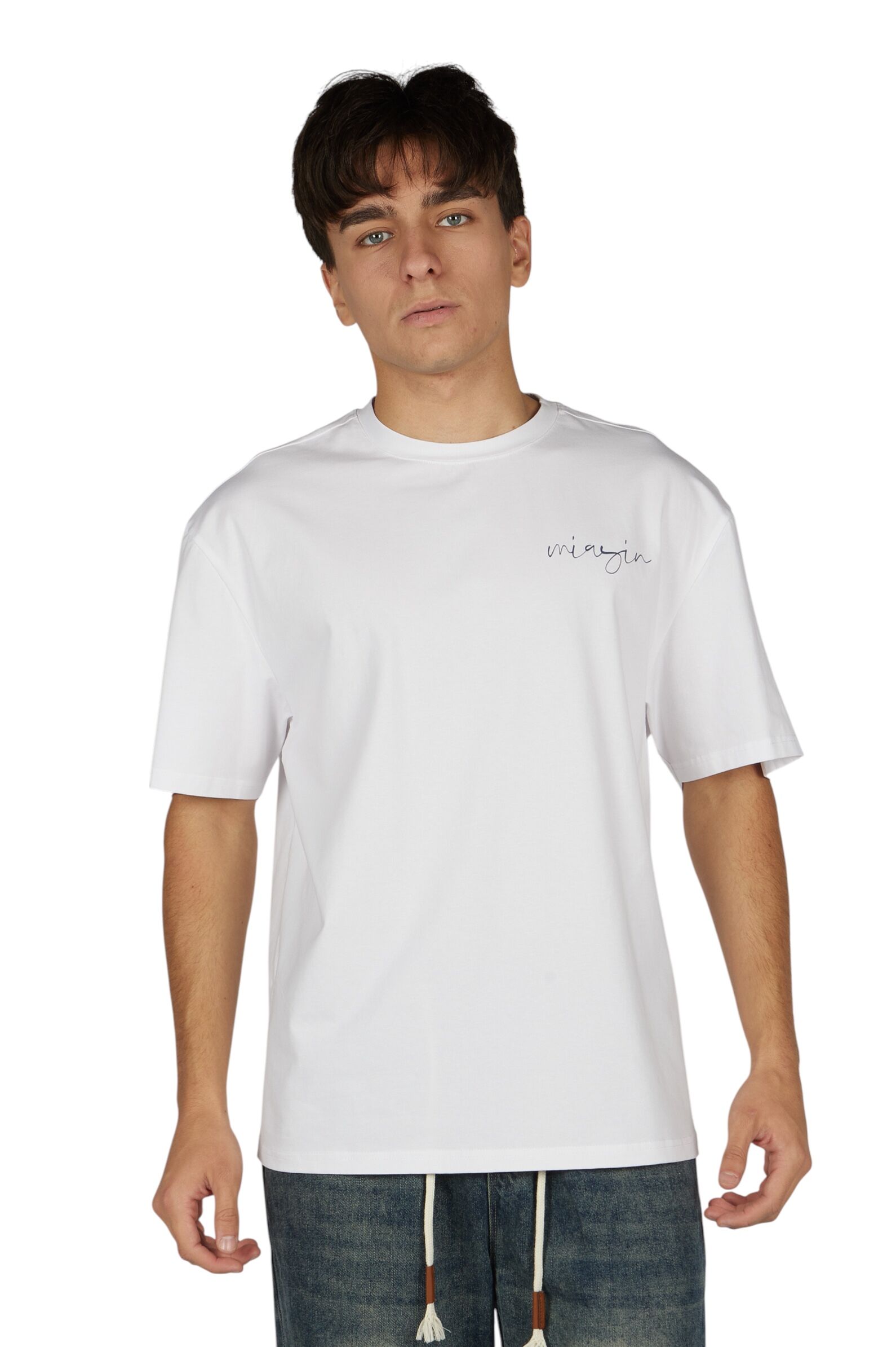 Футболка АРТ.B-TS36065,бел-чер,хл-эл