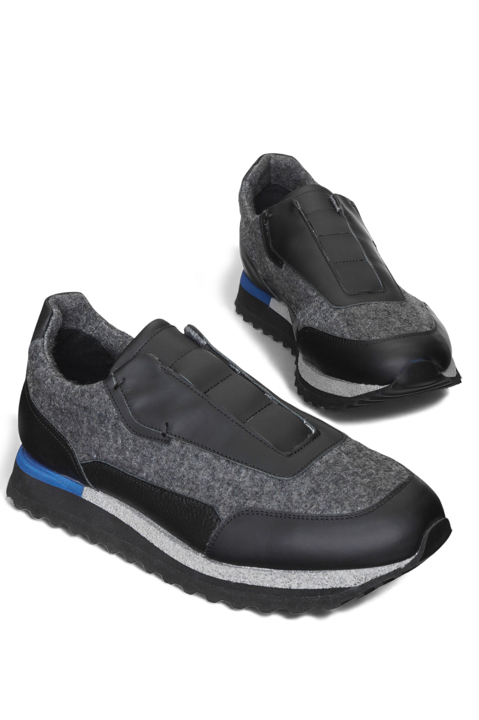 П/ботинки муж. АРТ.16450A300,сер,н.к-тек/байка