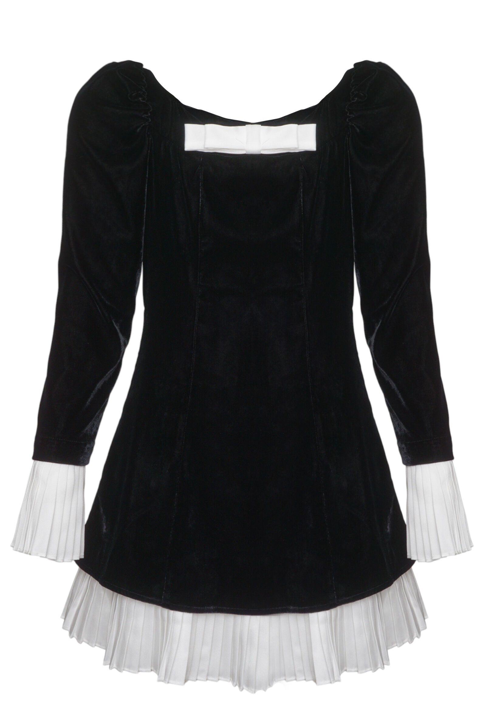 Платье дев. АРТ.2511229,чер-бел,пэ-эл