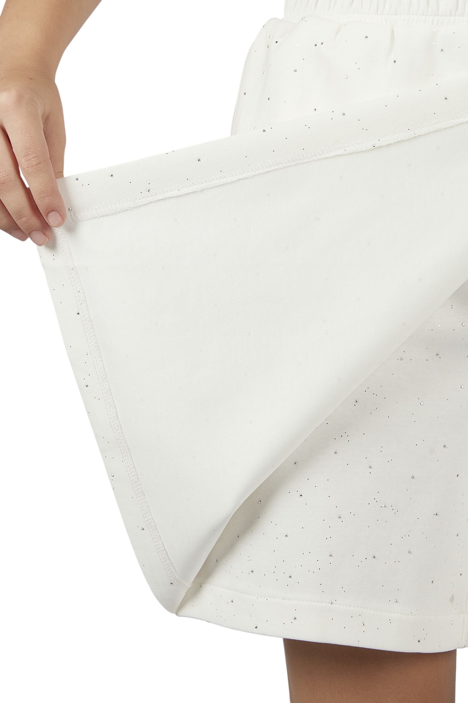 Шорты-Юбка дев. АРТ.G-TR26102,бел,хл-эл