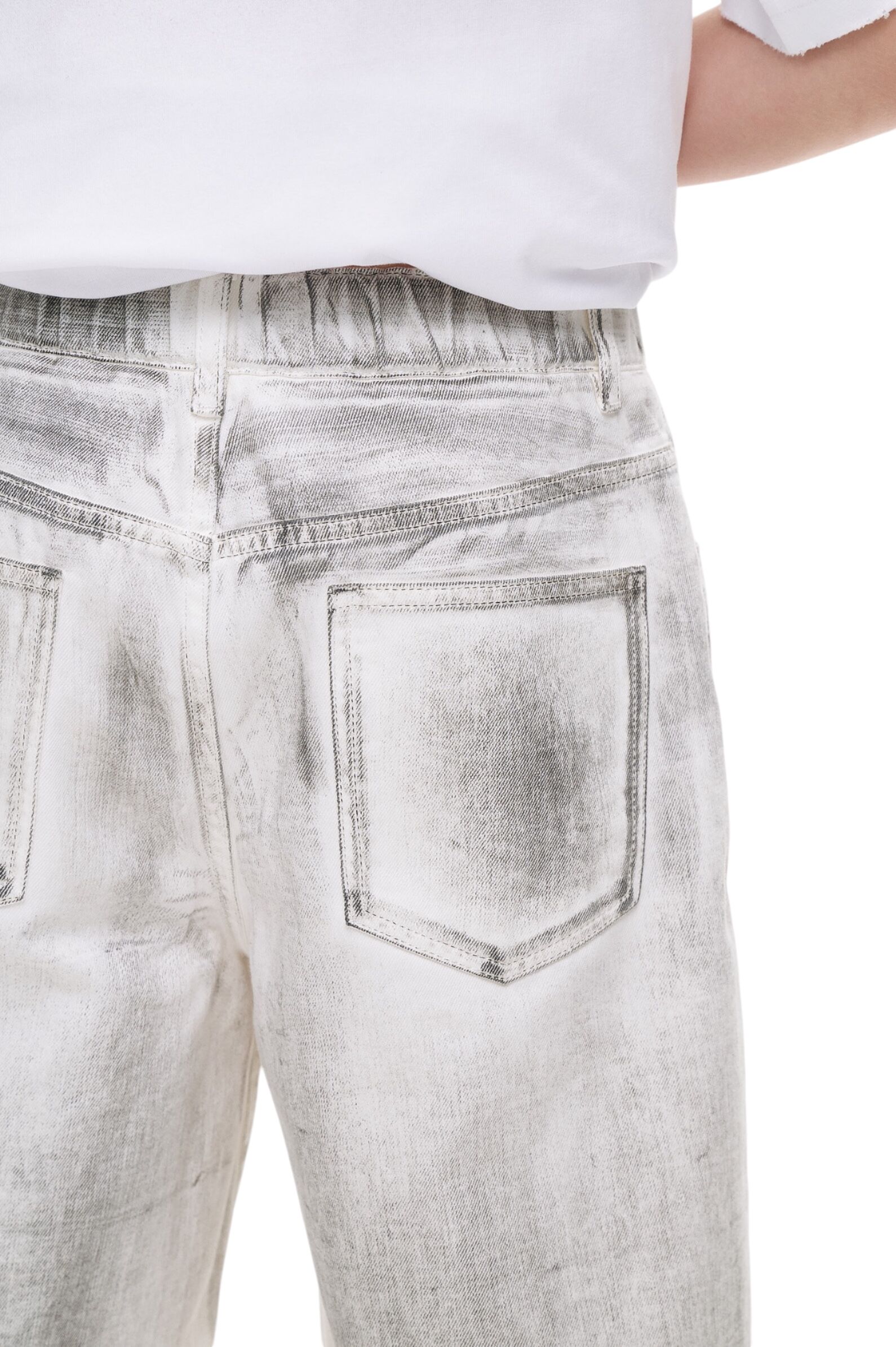 Шорты АРТ.AA237355,бел-сер,хл-пэ